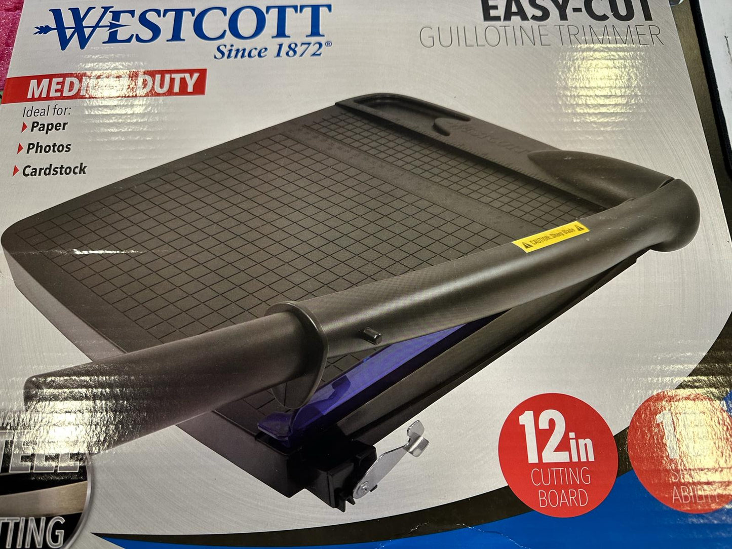 Westcott Multi-Purpose Guillotine Trimmer, 12", Black (16559)