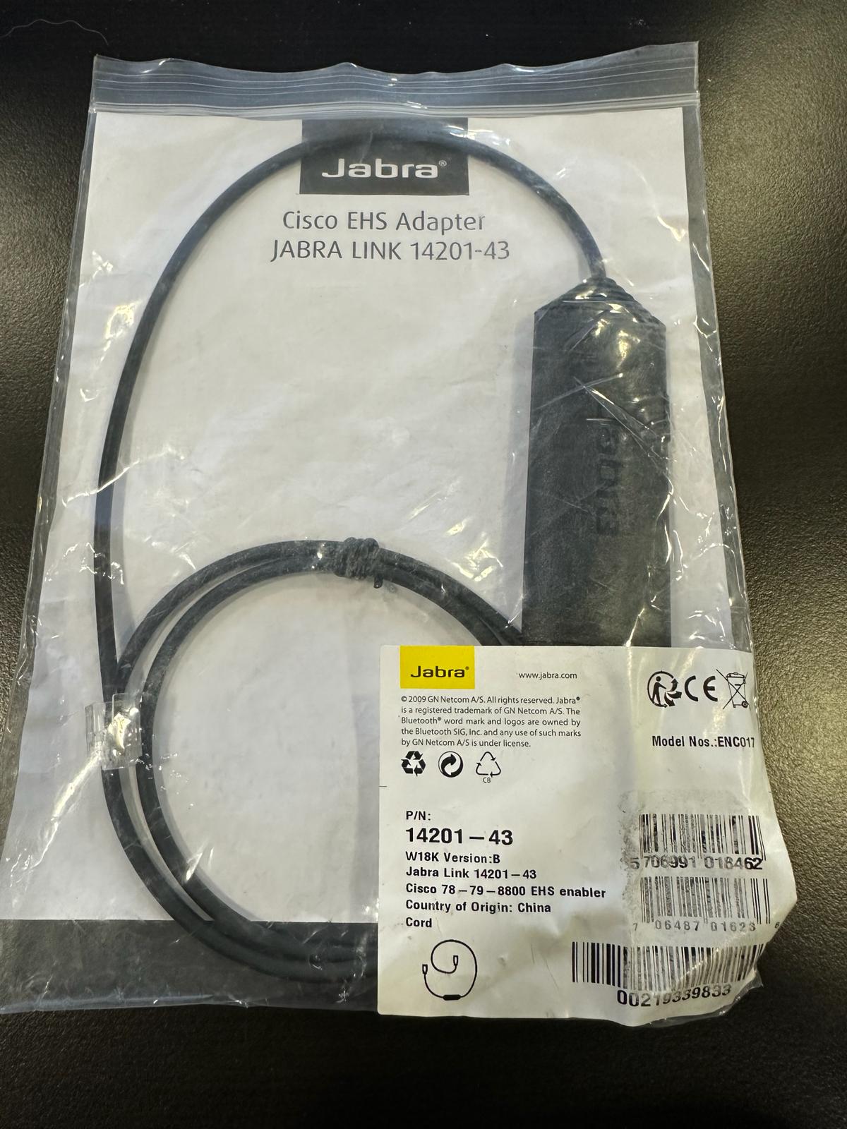 Jabra 14201-43 Link Electronic Hook Switch Adapter Black