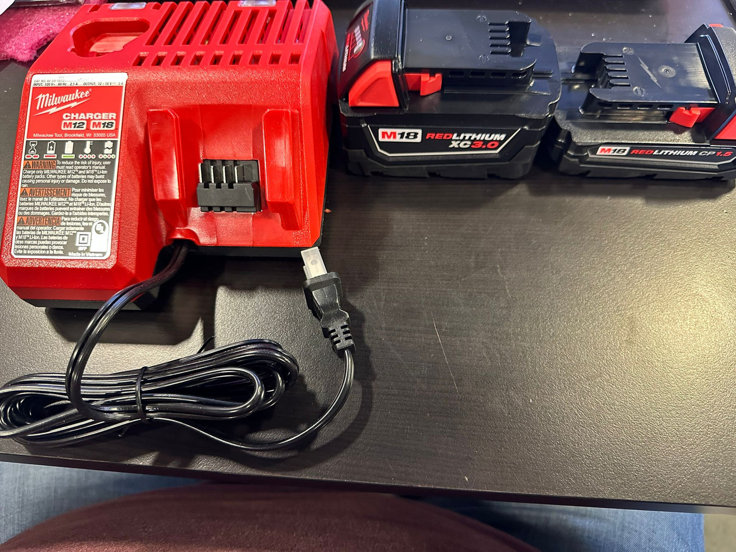 Milwaukee M18 18-Volt Lithium-Ion HIGH OUTPUT Starter Kit with One 1.5 CP, One XC 3.0 Batterys and Charger