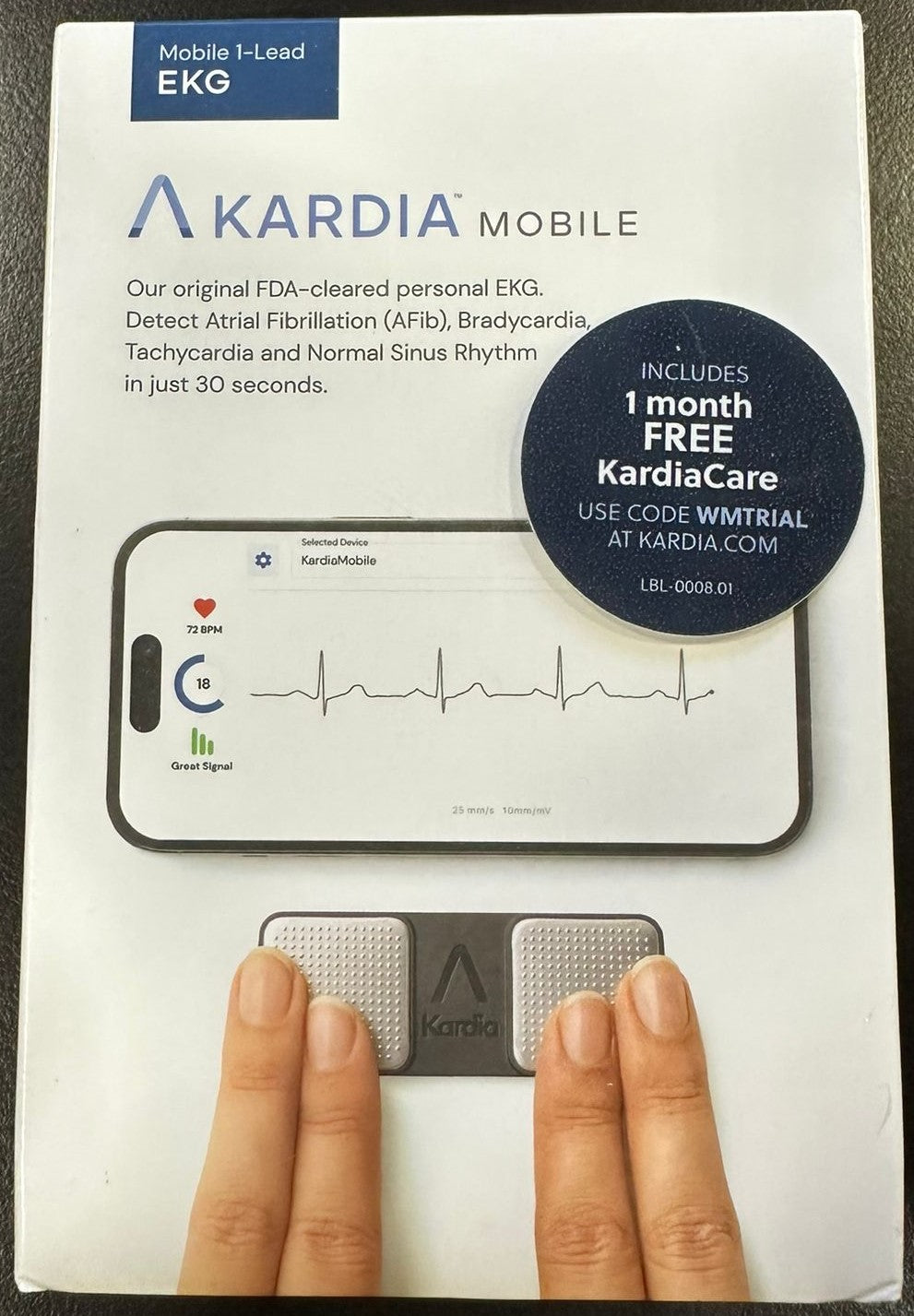 KardiaMobile 1-Lead Personal EKG Monitor – Record EKGs at Home hot – Detects AFib an