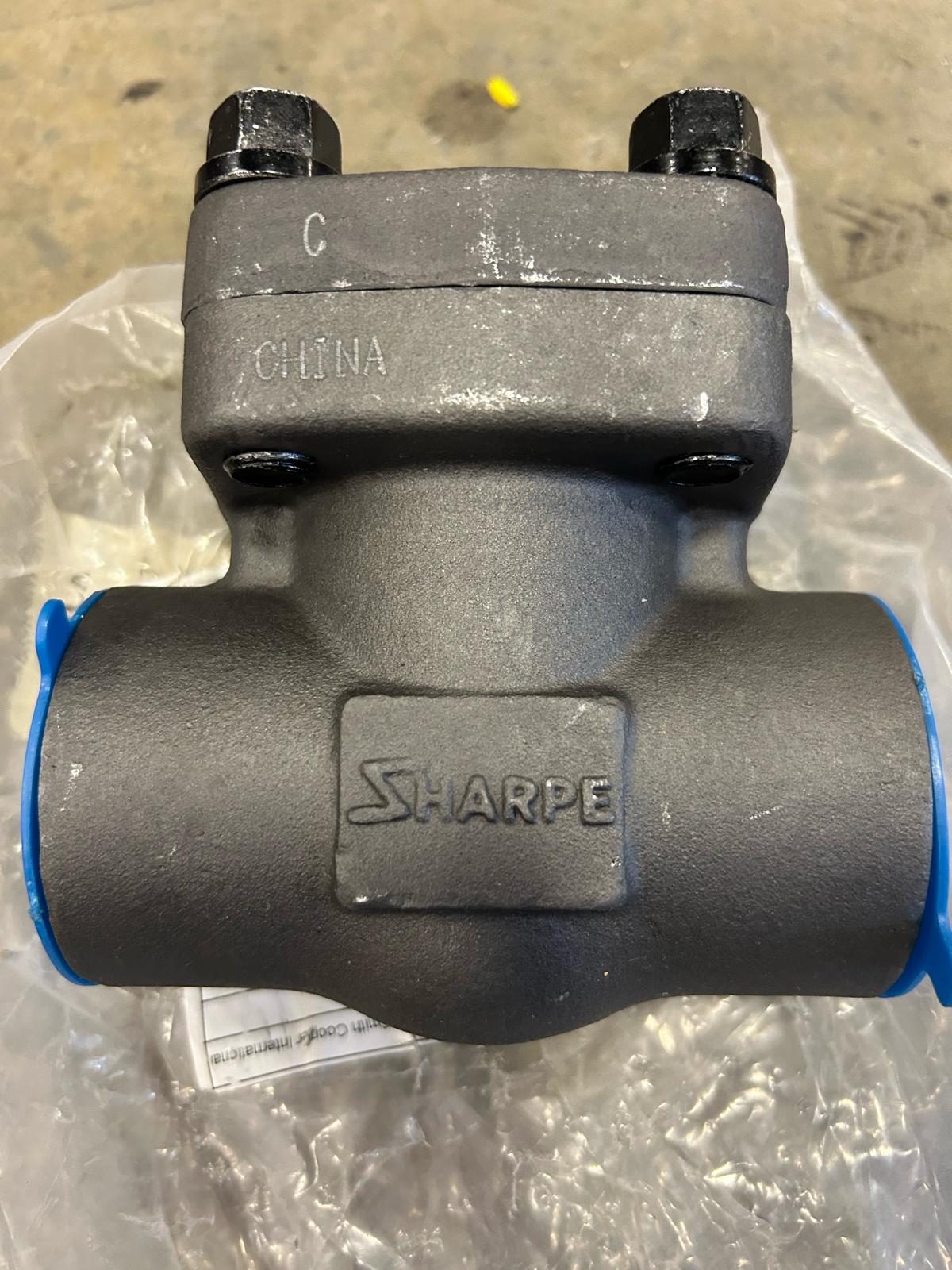 Sharpe Valves 24834 Series Carbon Steel Piston Check Valve, Class 800, 2" NPT Female