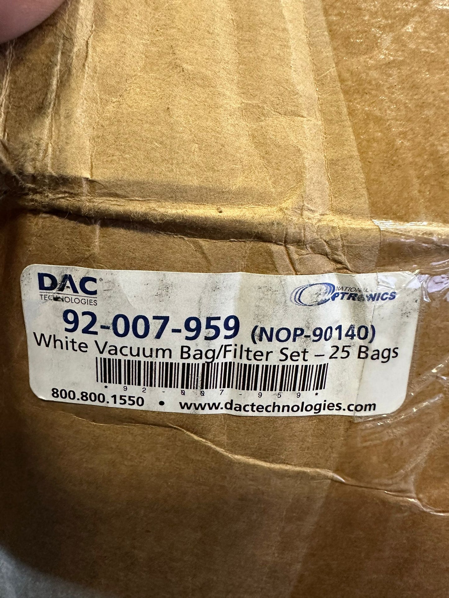 National Optronics 92-007-959 NOP-90140 VACUUM BAG SET - 25/PACK