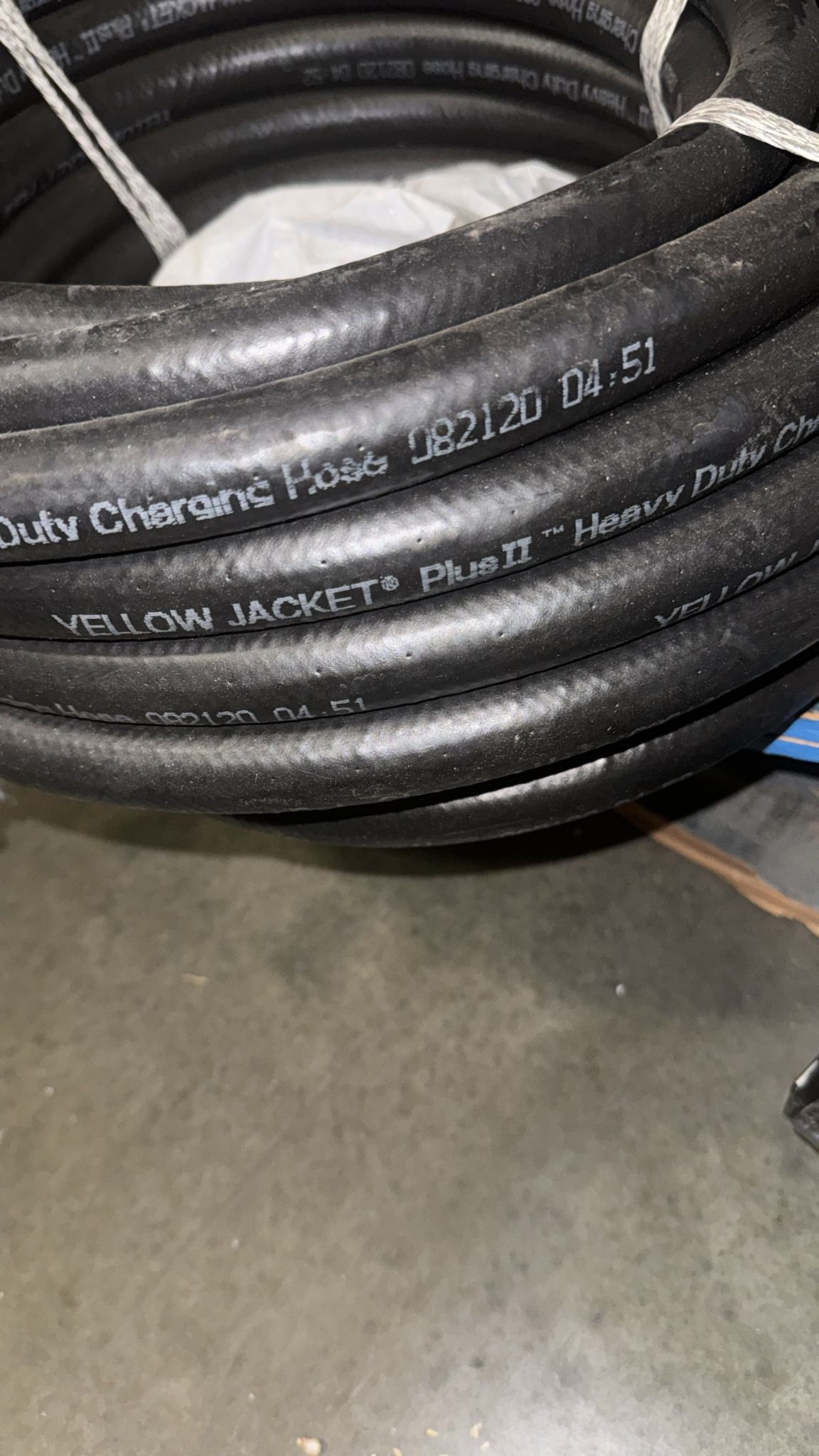 Yellow Jacket 15950 Yellow Jacket PLUS II "C" Heavy Duty Combination Charging/Vacuum Hose, 50' Length, 1/2" Flare x 1/2" Flare