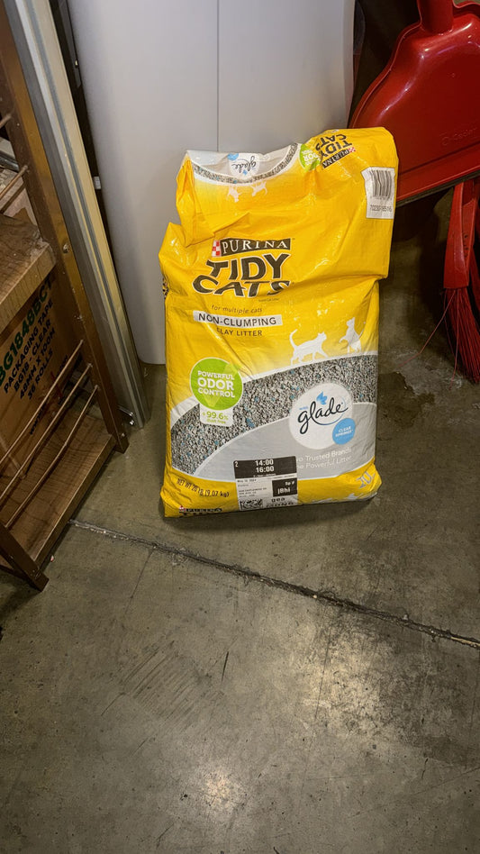 Tidy Cats Glade Clear Springs Non-Clumping Clay Cat Litter, 20 lbs