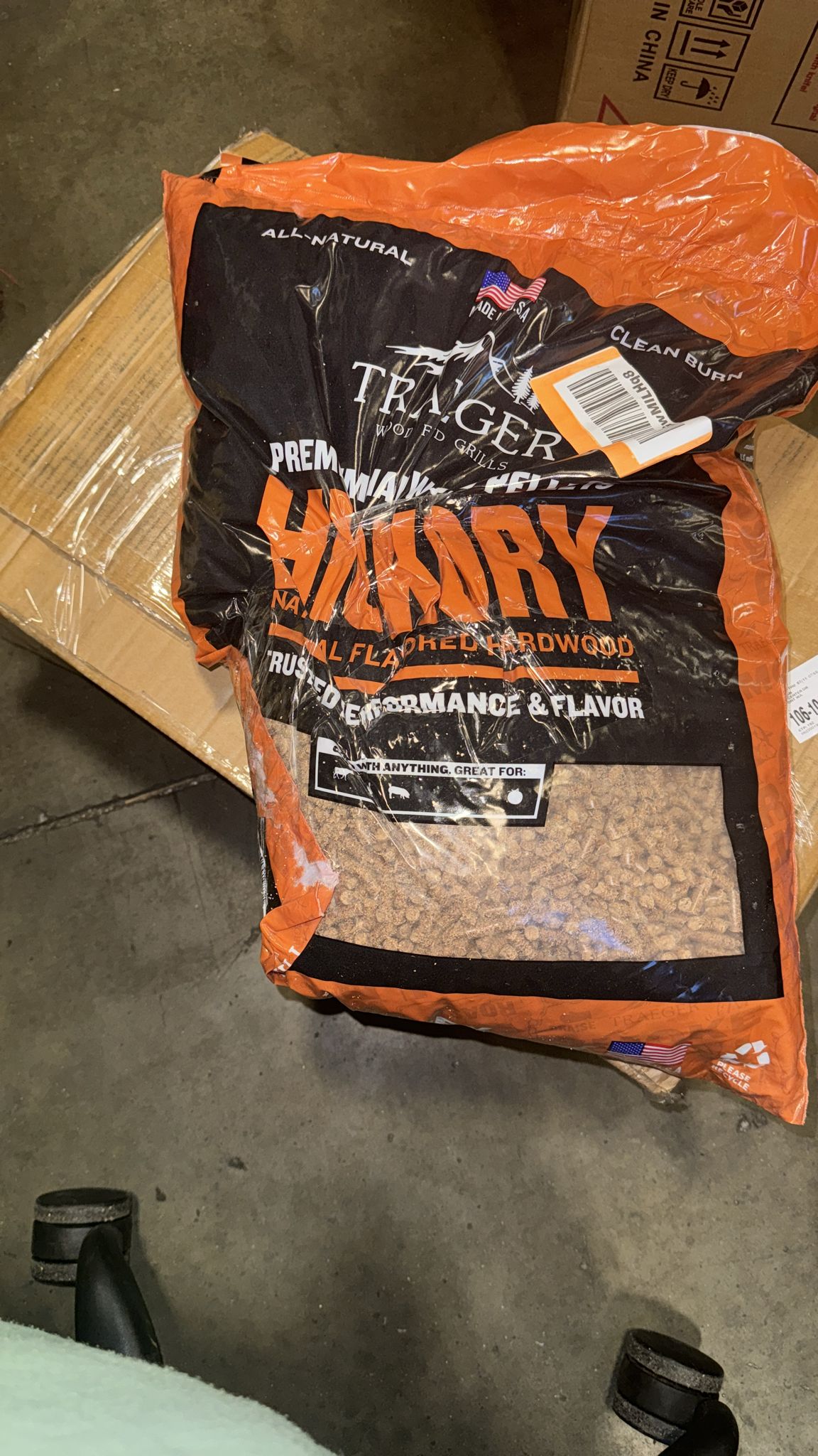 Traeger Grills Hickory 100% All-Natural Wood Pellets for Smokers and Pellet Grills, BBQ, Bake, Roast, and Grill, 20 lb. Bag