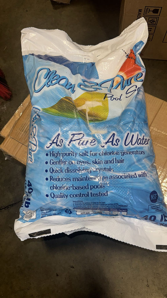 Clean & Pure Pool Salt (40 lb Bag)