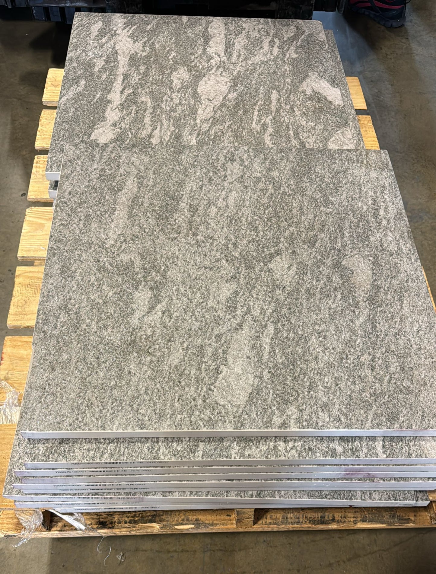 Alpe Gray 24 in. x 24 in. x 0.75 in. Quartzite Stone Look Porcelain Paver Corso Italia