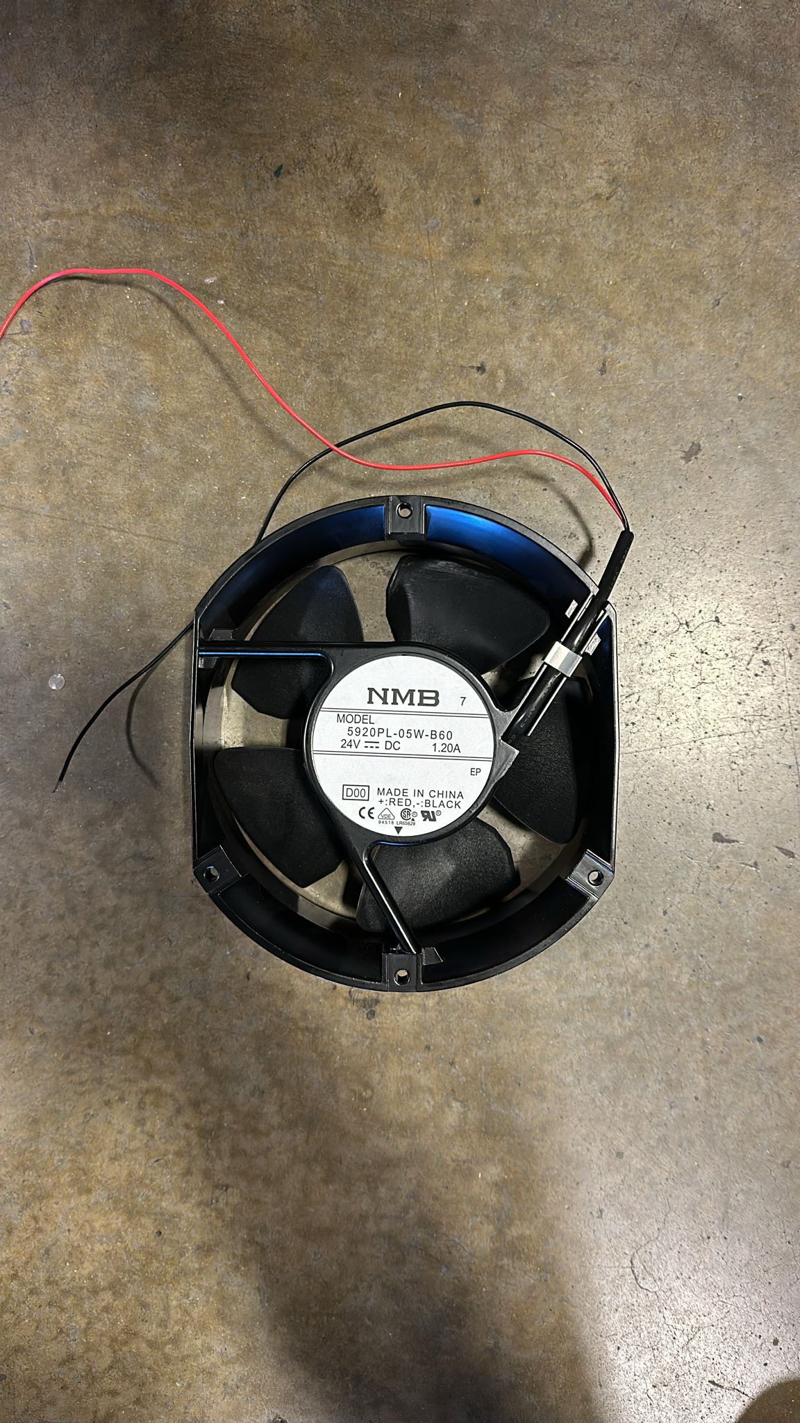 NMB- 5920PL-05W-B60 17251  Fan 24V 1.25A