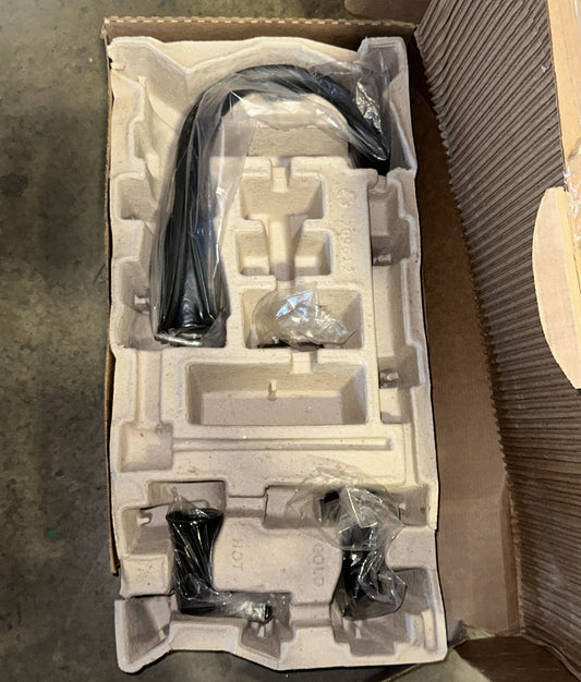 Moen TS983BL Doux Two-Handle Roman Tub Faucet, Valve Required, Matte Black (missing parts)