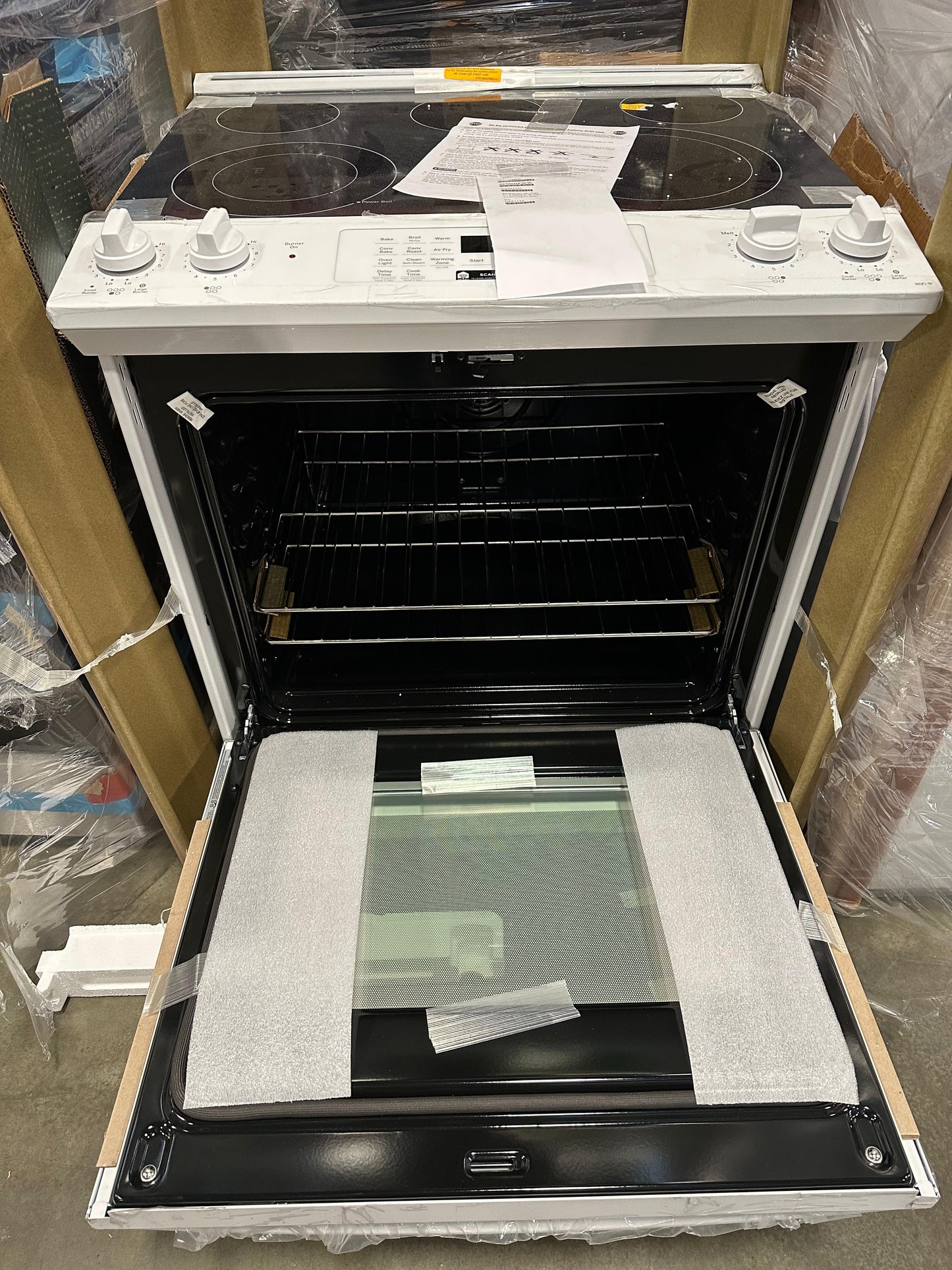 GE® 30" Slide-In Electric Convection Range with No Preheat Air Fry JS760DPWW