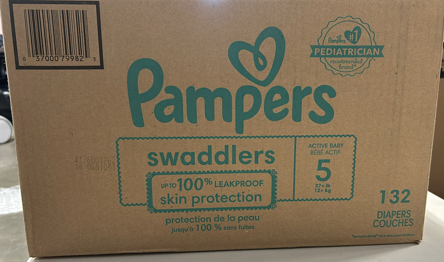 Pampers Swaddlers Diapers, Size 5, 132 Count (Select for More Options)