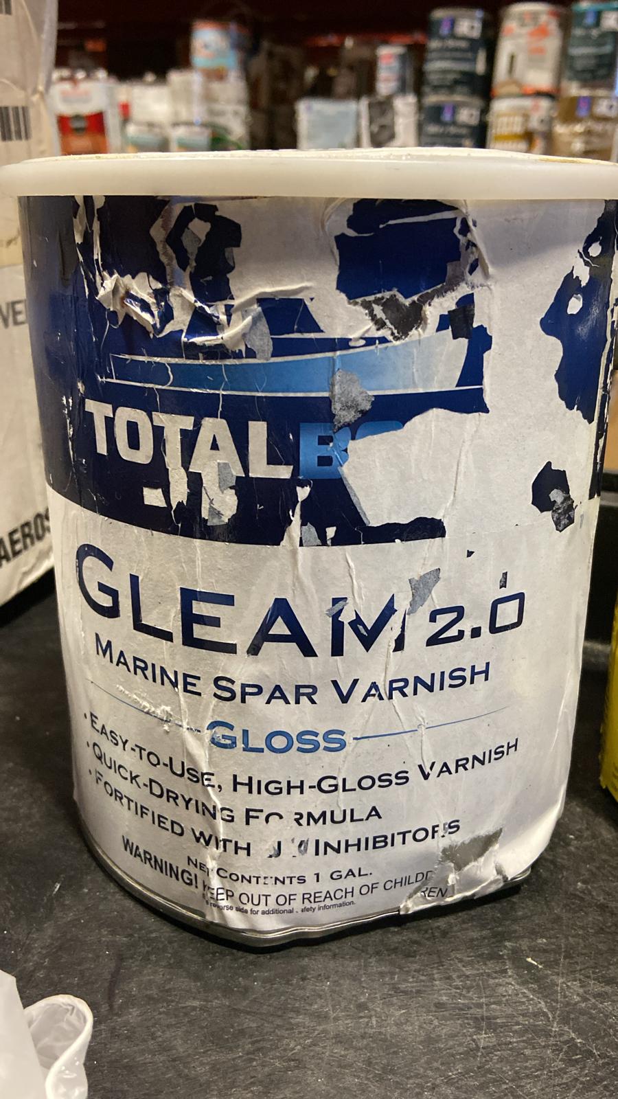 TotalBoat Gleam Marine Spar Varnish, Gloss and Satin Polyurethane Finish for Wood, Boats and Outdoor Furniture (Clear Gloss Gallon)