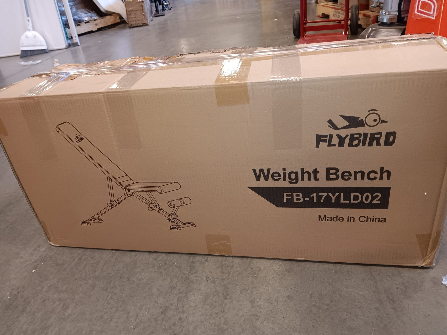 FLYBIRD Weight Bench, Adjustable Strength Training Bench for Full Body Workout with Fast Folding-New Version