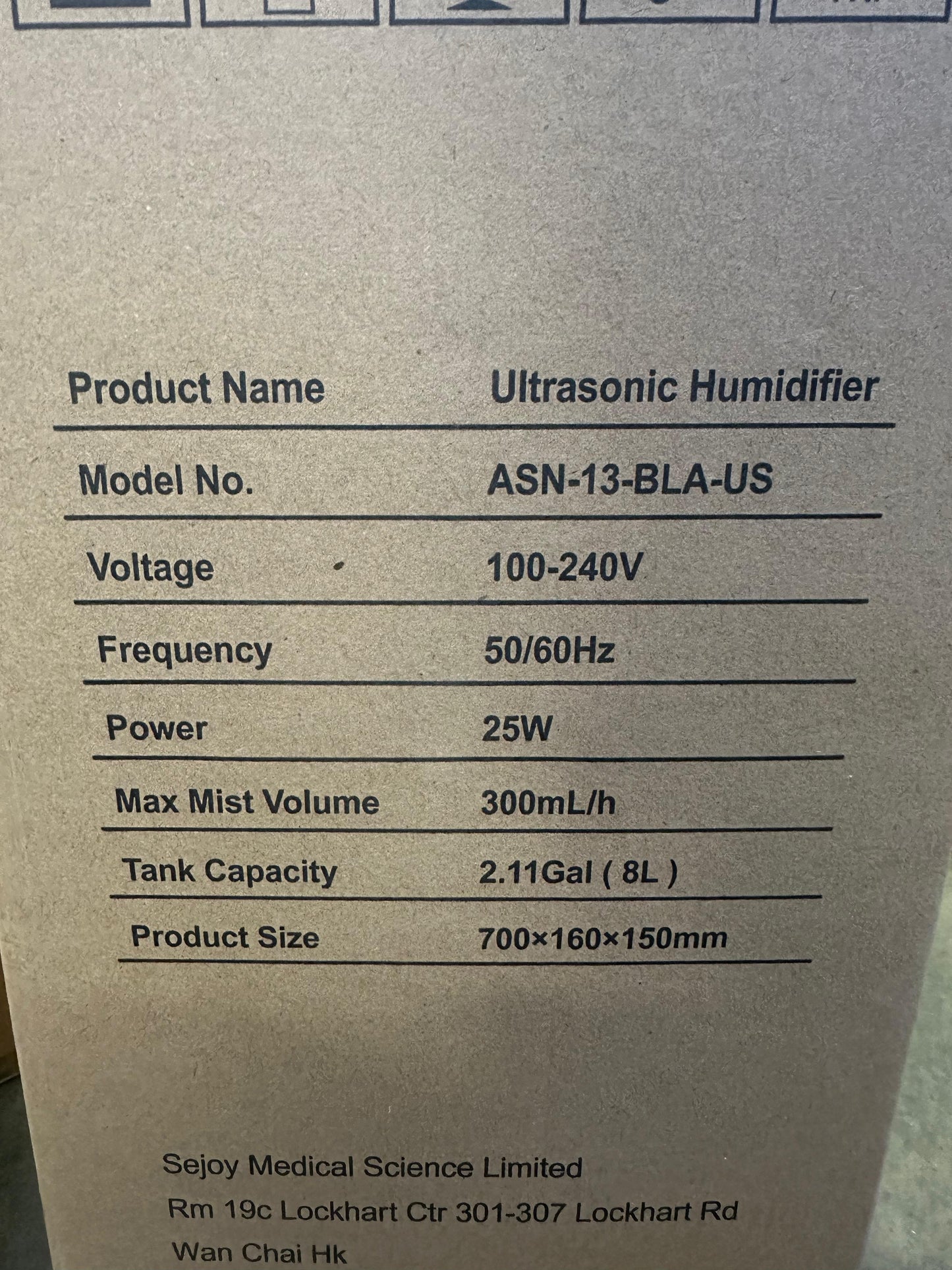 Sejoy Humidifiers for Bedroom Large Room, Cool Mist Air 8L/2.11Gal Top Fill Humidifier with Essential Oils,Remote Control 360° Nozzle for Baby Office Plants Bedroom