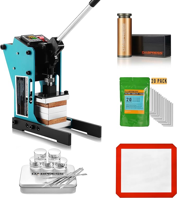 DABPRESS MINI ROSIN PRESS BUNDLE - PREPRESS MOLD, VARIETY ROSIN BAGS AND ROSIN COLLECTION TOOLS KIT INCLUDED