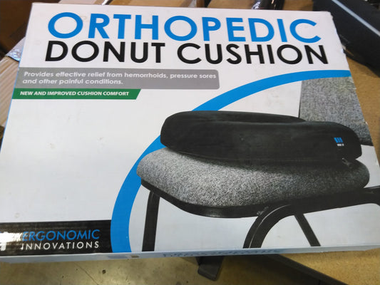 Orthopedic Donut Seat Pillows Tailbone Hemorrhoid Pain Relief Cushions Black