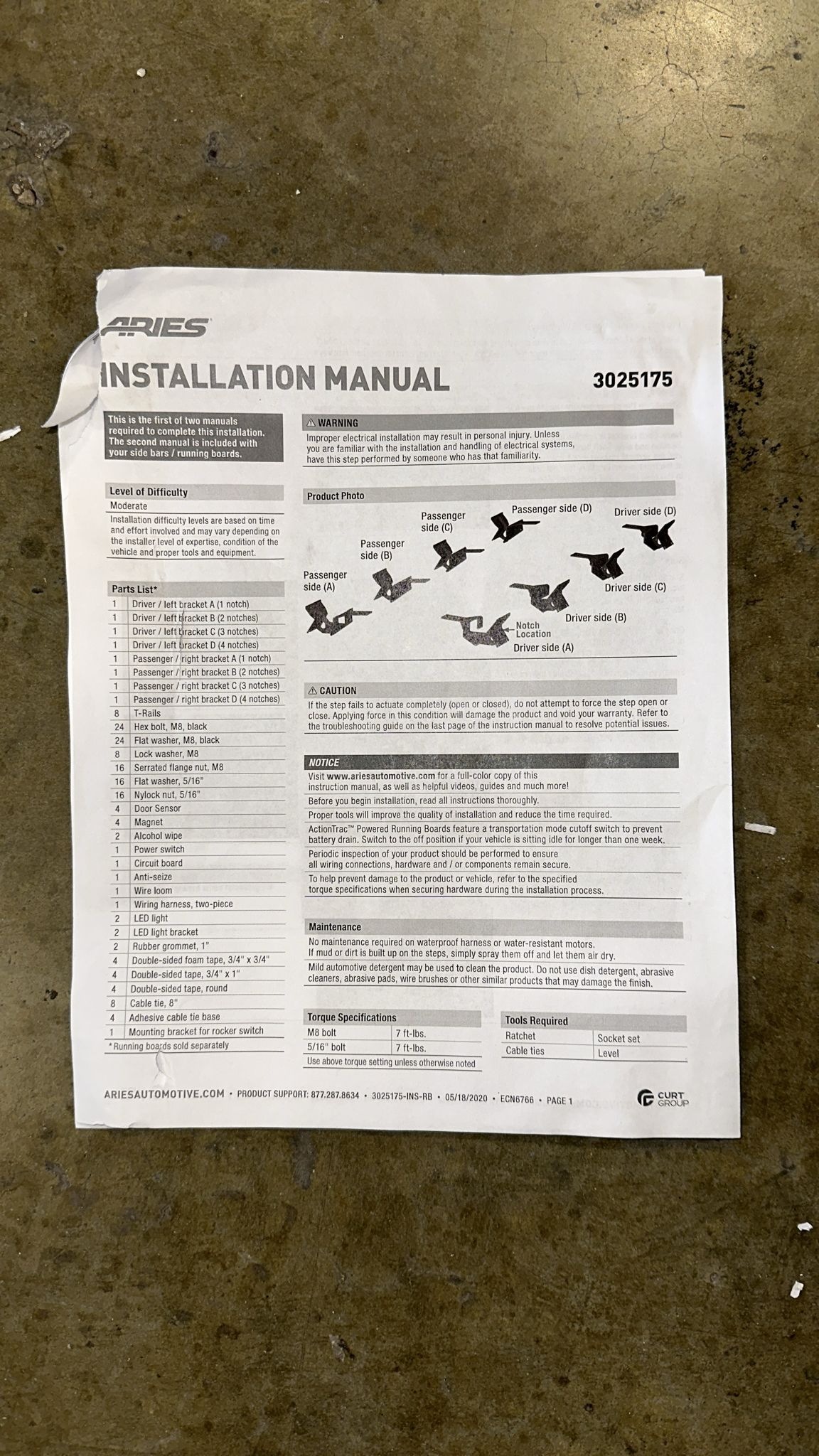 MOUNTING BRACKETS FOR ACTIONTRAC #3025175 (JEEP )