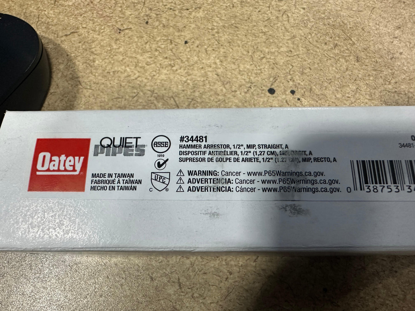 Oatey® Quiet Pipes® A, 1/2 in. MIP (Pack of 12)