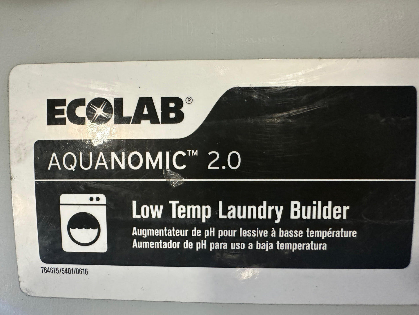 EcoLab 6101184 Aquanomic 2.0 Low Temp Laundry Builder 15 Gallon Jug New