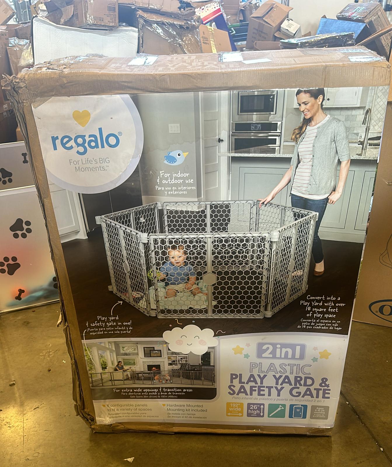 Regalo 2-in-1 Play Yard and Baby Gate