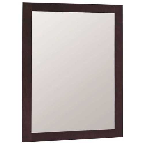 Glacier Bay Modular 24 in. x 31 in. Framed Vanity Mirror in Java