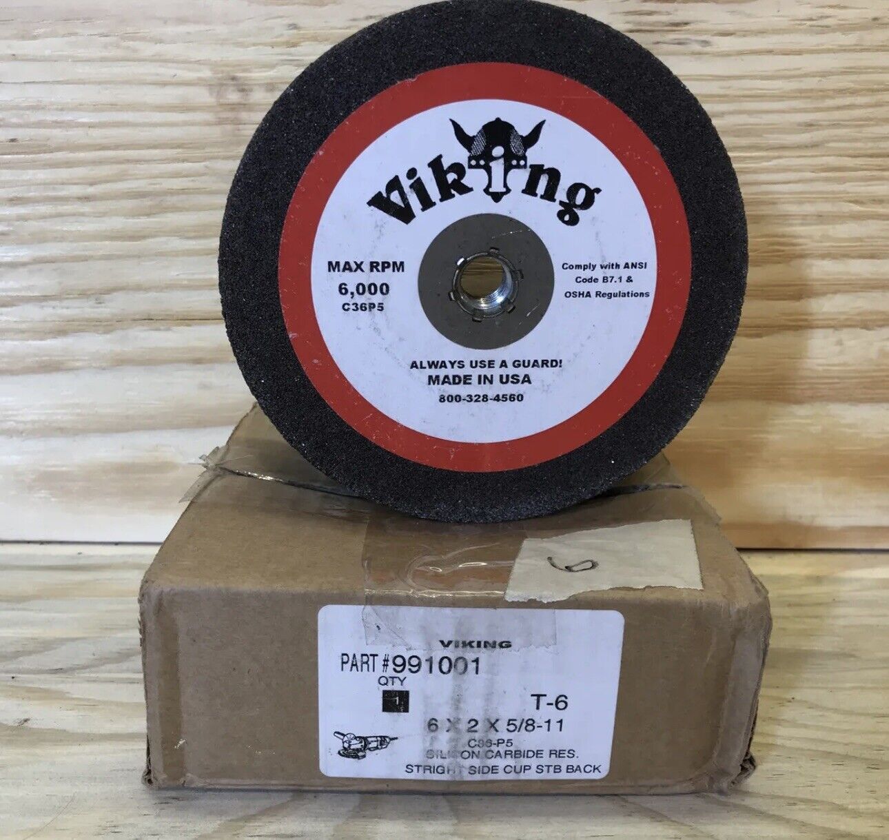 VIKING Silicone Carbide Grinding Wheel C36P5 T6