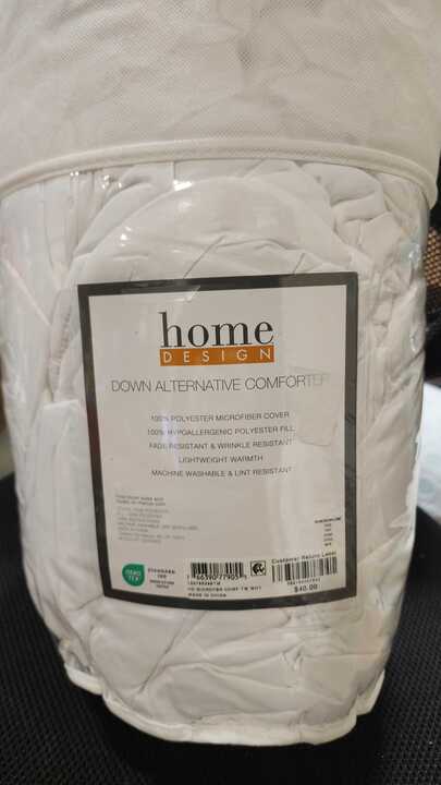 Home Design - Down Alternative Comforter Twin White