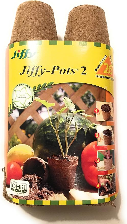 Jiffy 2" Seed Starting Jiffy-Pots Biodegradable and Organic