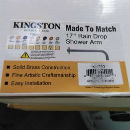 Kingston Brass 17-Inch Rain Drop Shower Arm, Antique Brass