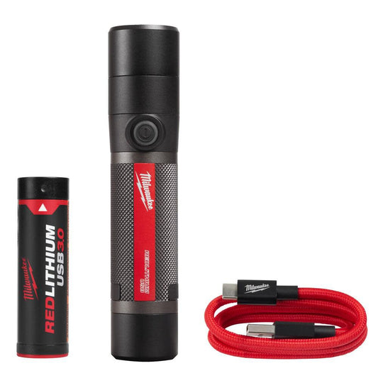 Milwaukee USB Rechargeable 800 Lumens Compact Flashlight Kit