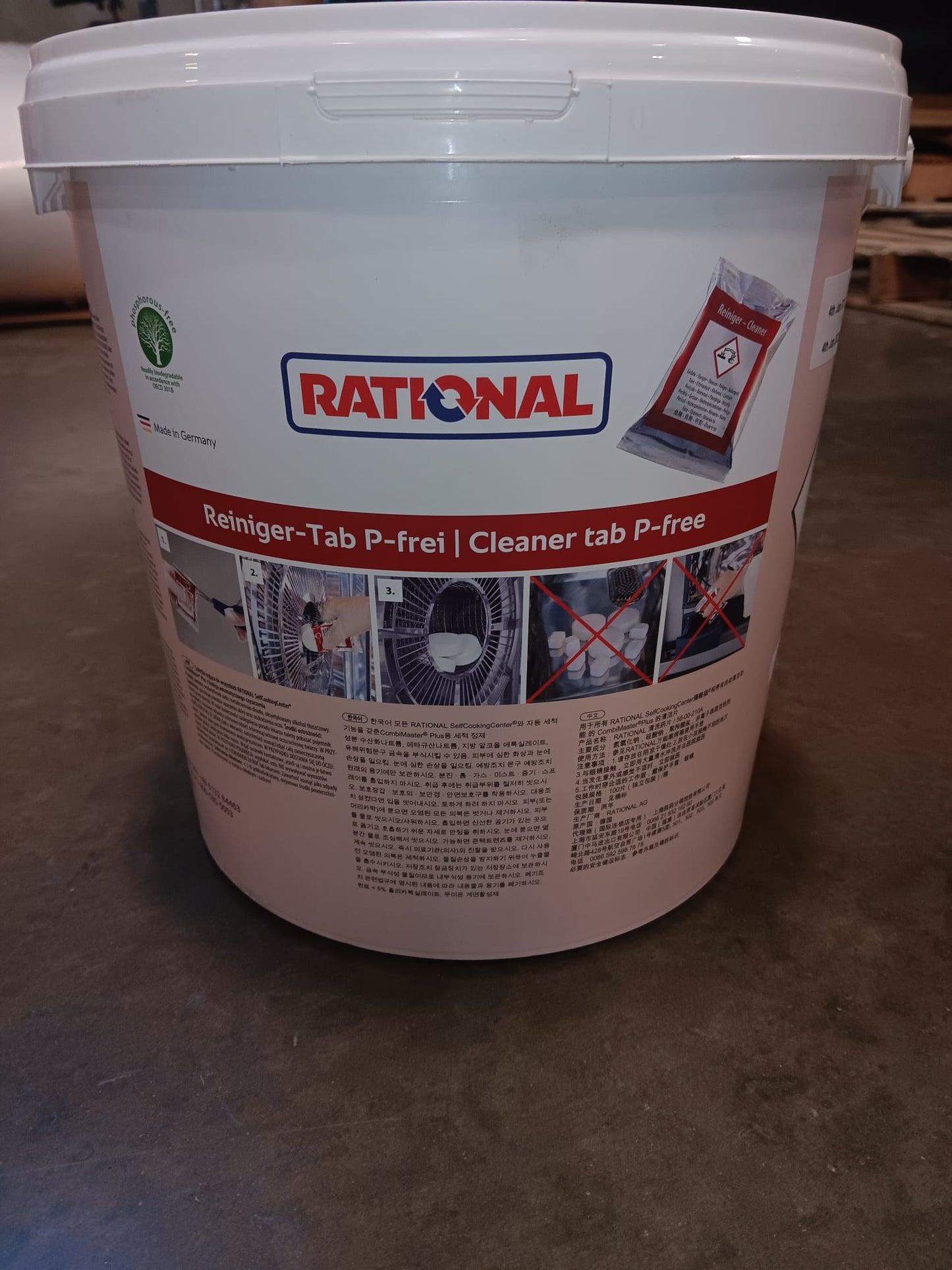 RATIONAL OEM Cleaning Tablets for Self Cooking Center 56.00.210A Bucket 100 Tablets