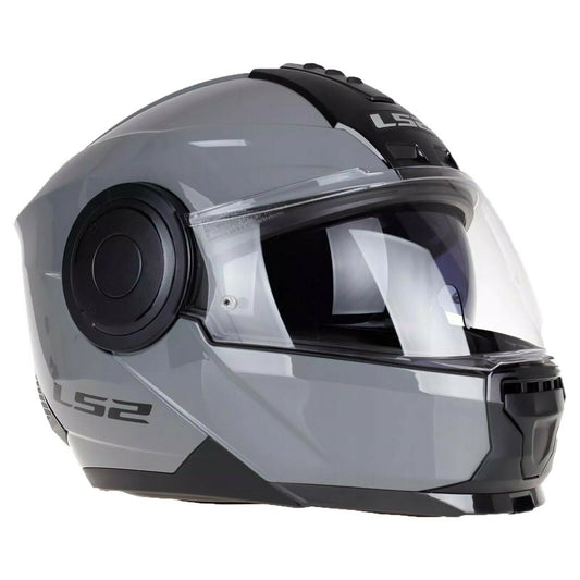 LS2 Horizon Modular Motorcycle Helmet Gloss Battleship Gray XS