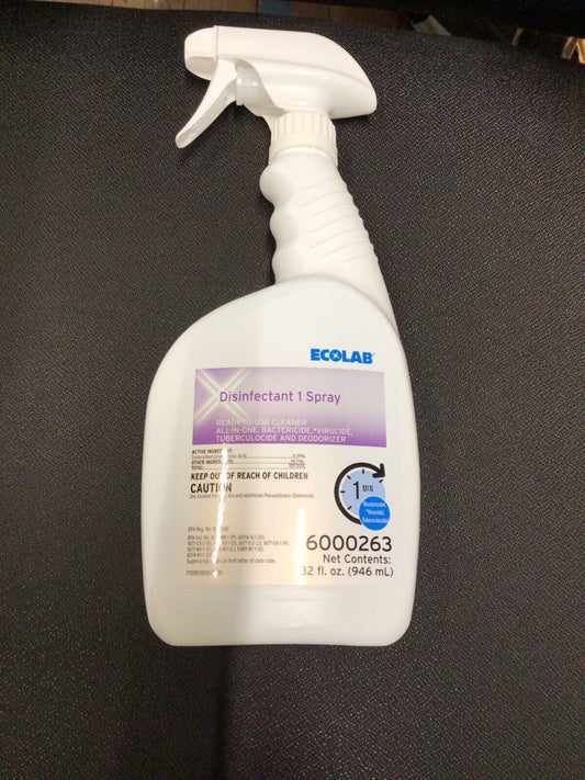 Ecolab Disinfectant - Surface Disinfectant Cleaner Bactericidal Pump 32 oz (6ct)