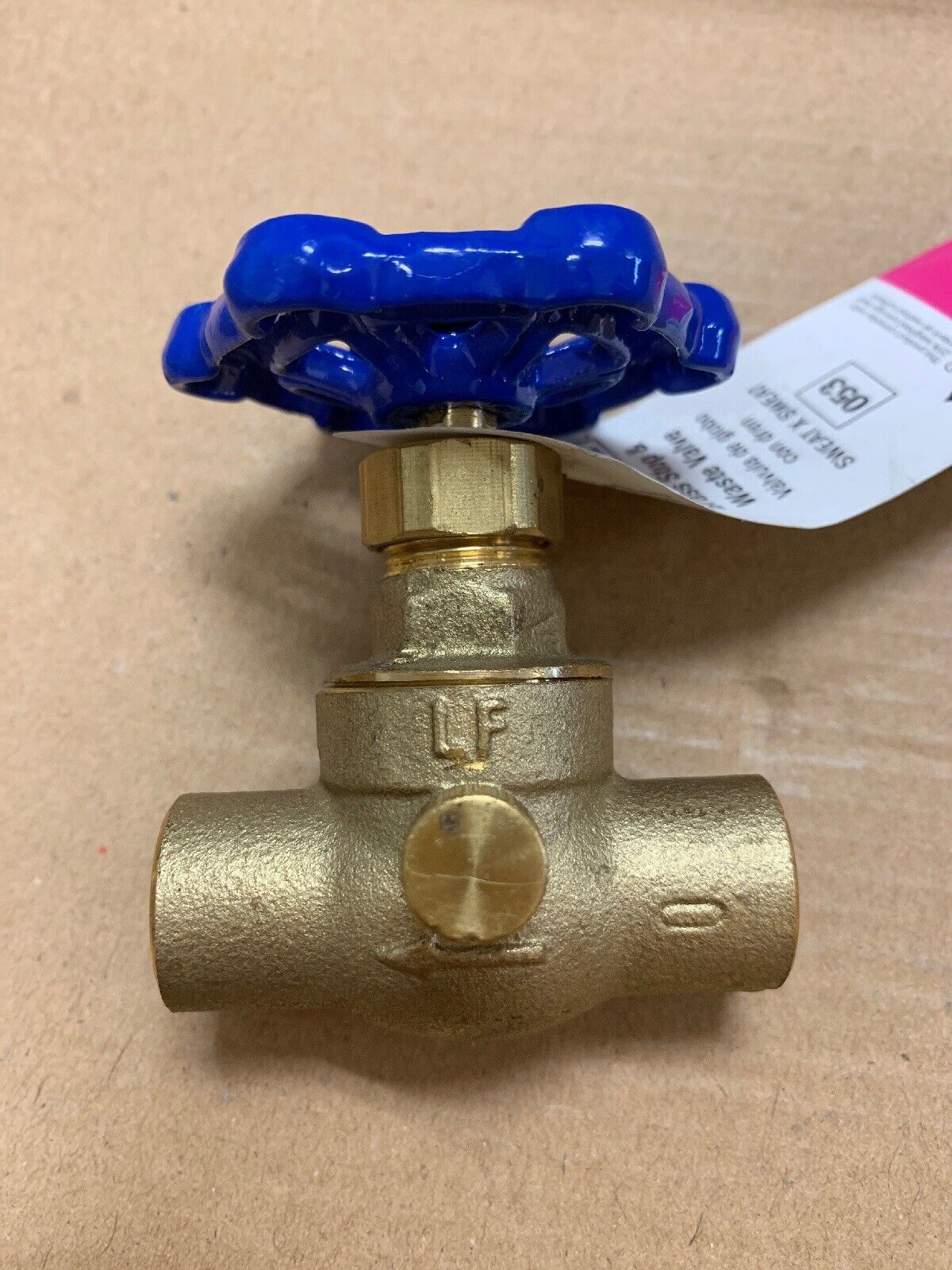 Everbilt 105-603EB Stop And Waste Valve 1/2" Sweat x Sweat Brass