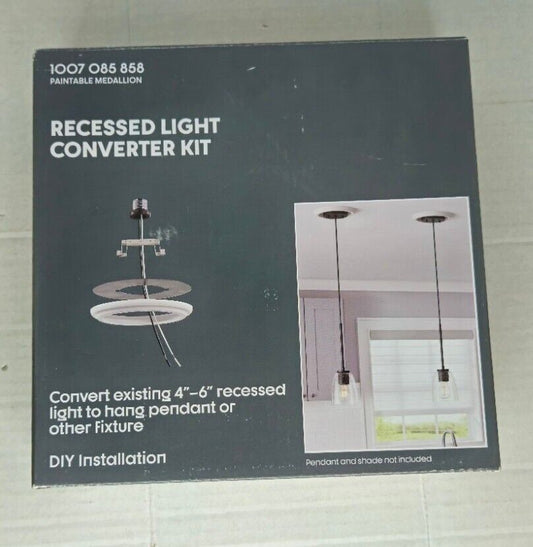 Recessed Light Converter Kit (Recessed Light to Pendant/Fixture) DIY Paintable