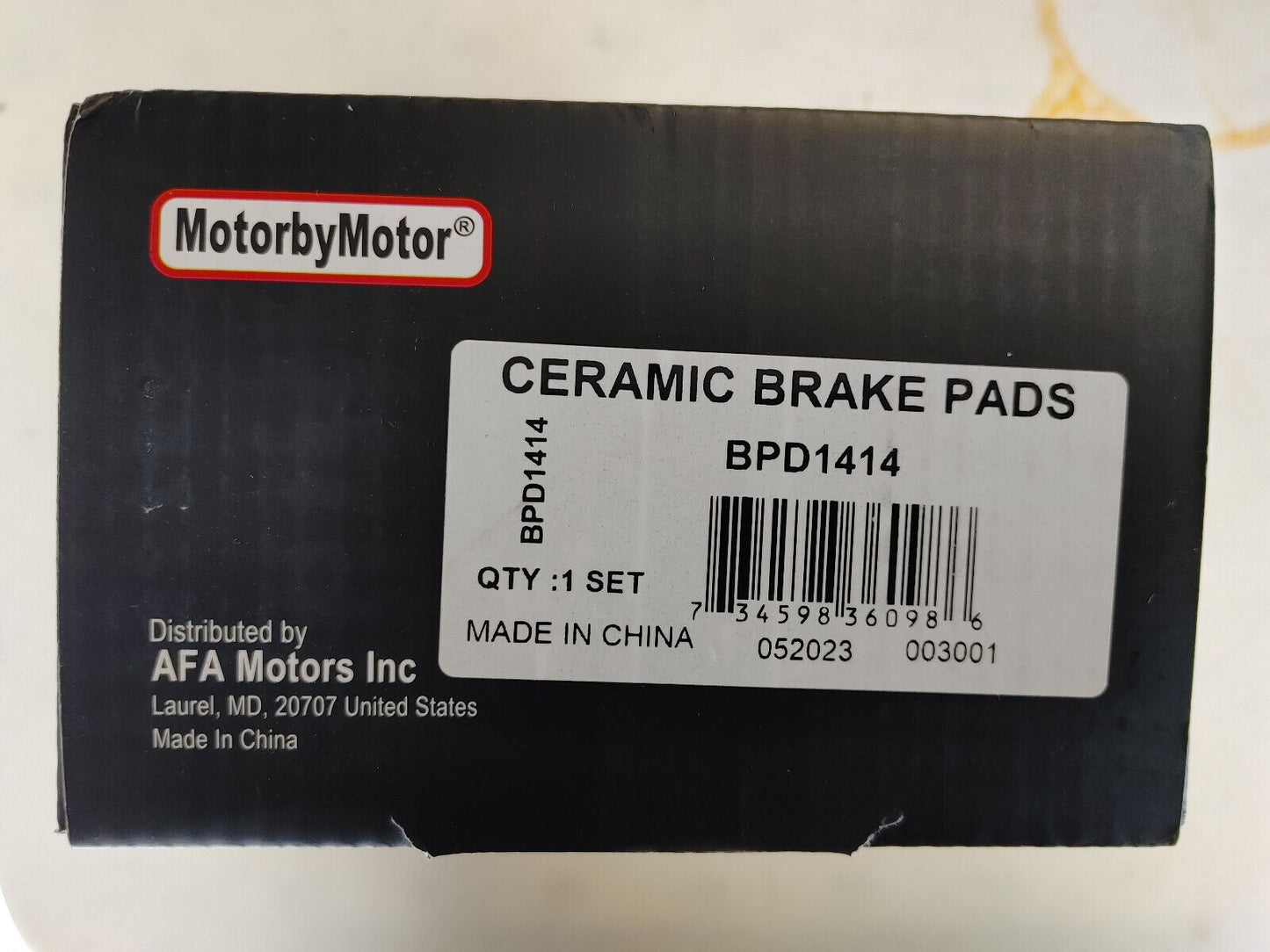 MotorbyMotor Premium Ceramic Brake Pads PN#BPD1414 for FORD/LINCON 150/Expedition/NAVIGATOR 2010-2018