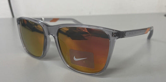 Nike State Wolf Grey Red Orange Mirrored Sunglasses / DV2291 012 55/17