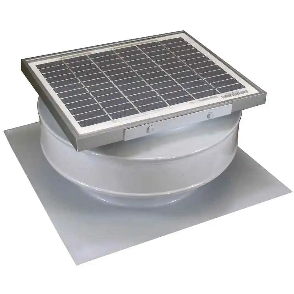 Solar Powered Roof Mounted Exhaust Attic Fan Active Ventilation 8 in Vent RBSF-8