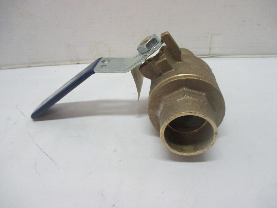 Nibco Bronze Ball Valve,Sweat,1-1/2 in  S58570 1-1/2