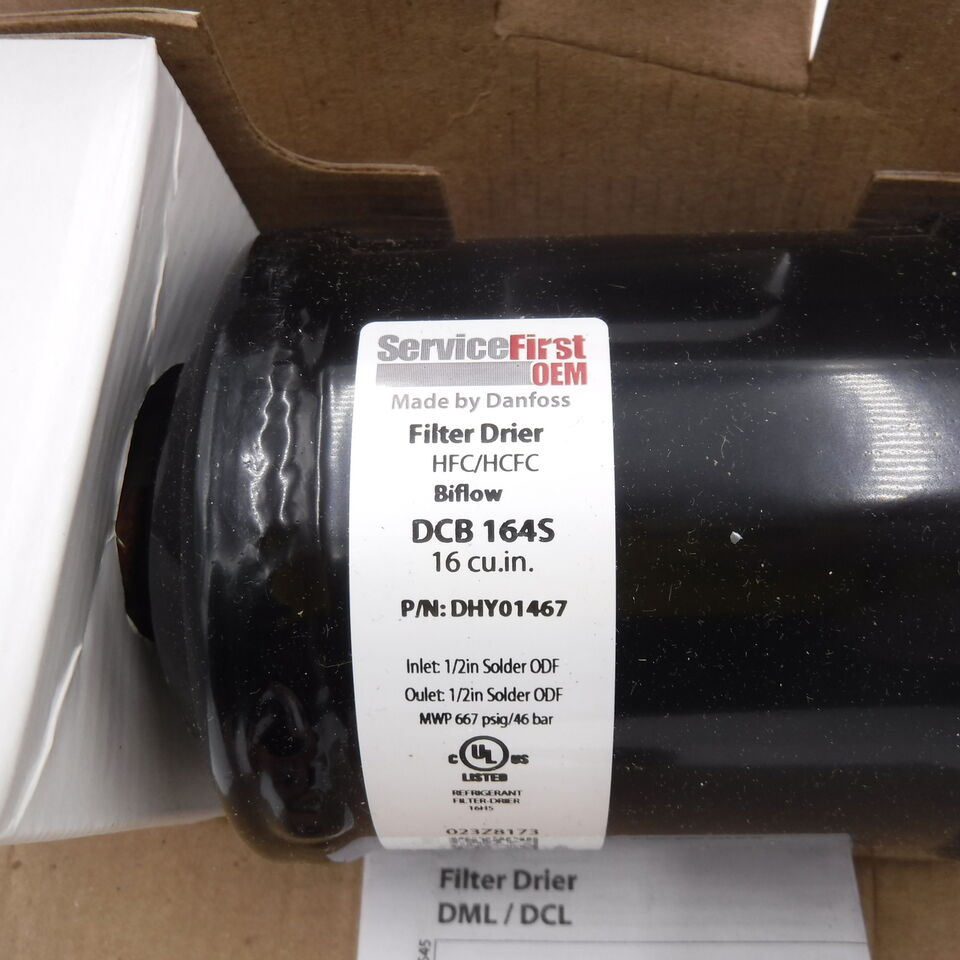 Oem Service First DCB164S Biflow Filter Drier 12"x1/2"