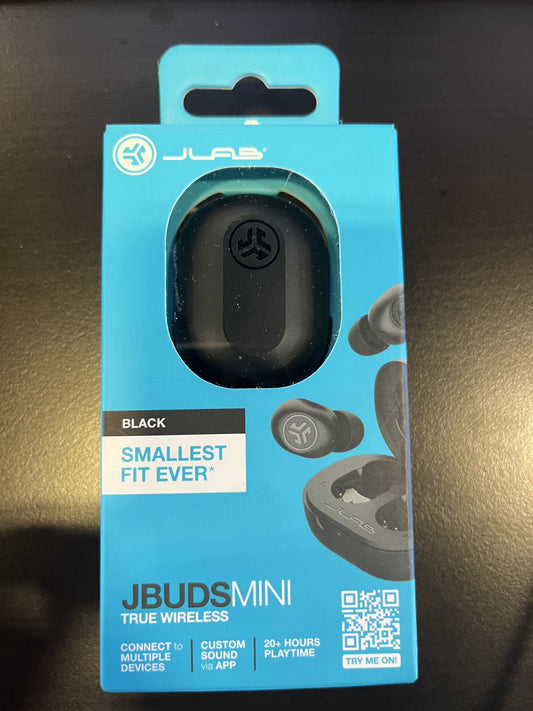 JLab JBuds Mini True Wireless Bluetooth Earbuds-BLACK