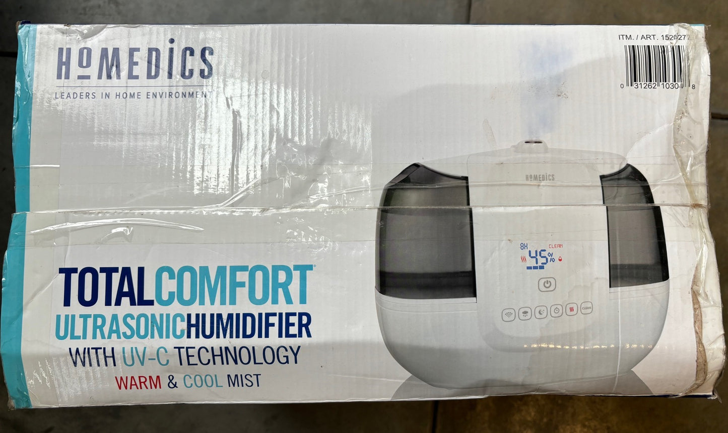 HoMedics TotalComfort Ultrasonic Humidifier with UV-C Technology