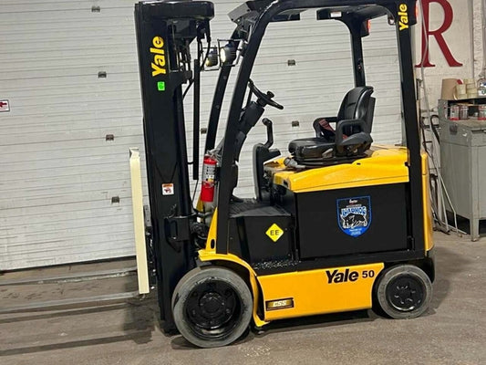 2016 Yale 5,000lbs Capacity EXPLOSION PROOF Forklift Electric 48V 4-STAGE MAST with Sideshift