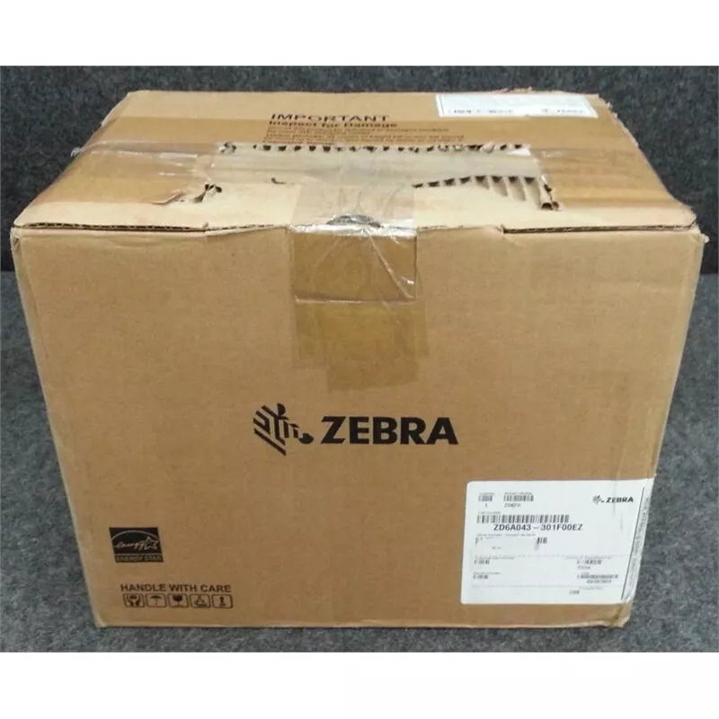 ZEBRA ZD621 Thermal Transfer Desktop Printer 300 dpi Print Width 4 inch USB Serial Ethernet Connectivity ZD6A043-301F00EZ, Requires Thermal Ribbon for Use