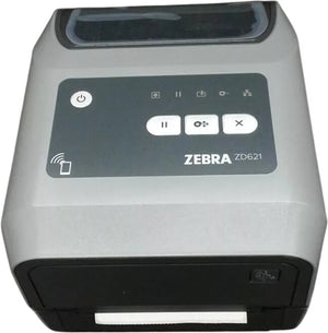ZEBRA ZD621 Thermal Transfer Desktop Printer 300 dpi Print Width 4 inch USB Serial Ethernet Connectivity ZD6A043-301F00EZ, Requires Thermal Ribbon for Use