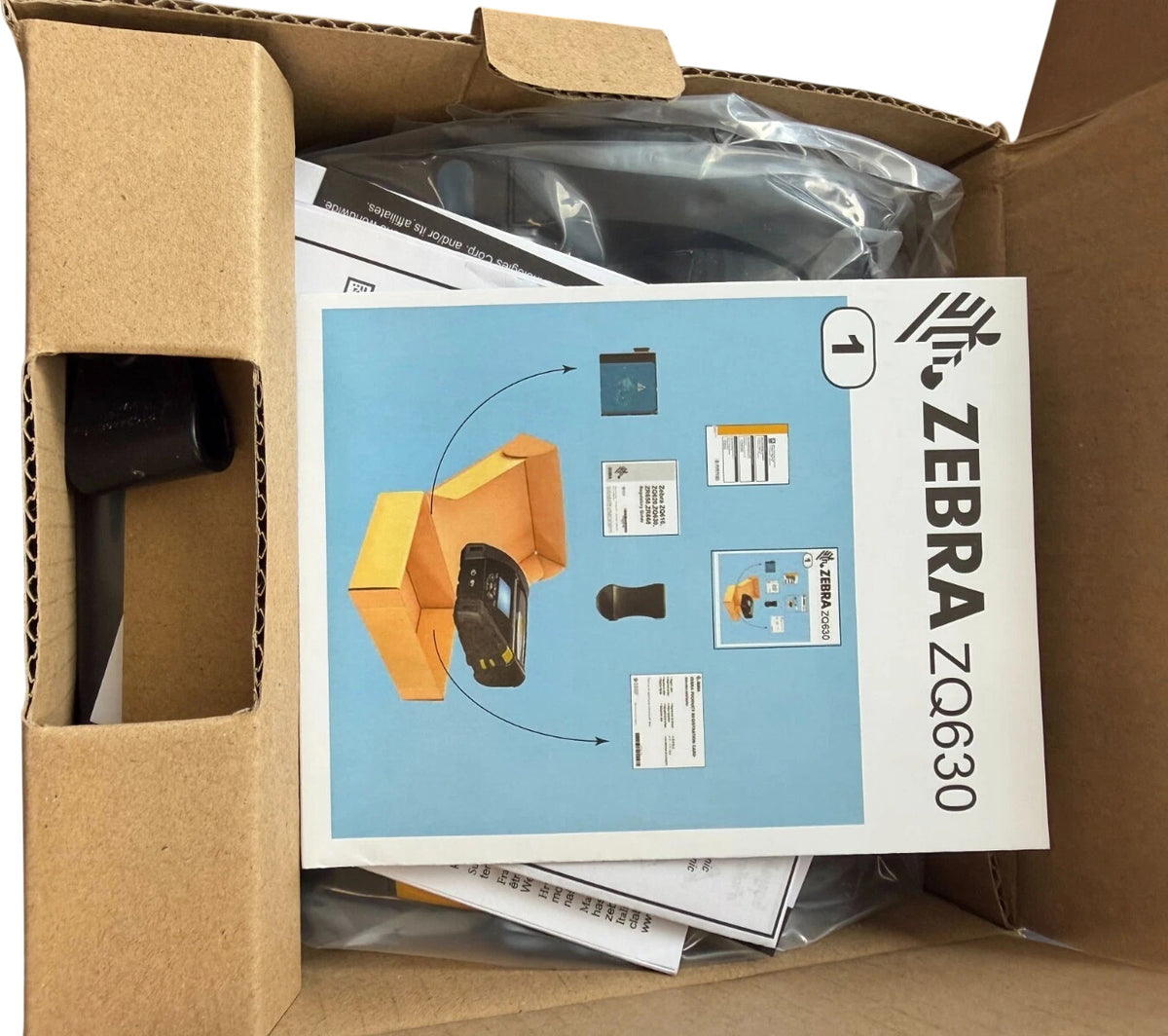 Zebra ZQ630 4" Mobile Printer USB Bluetooth WiFi Direct Thermal